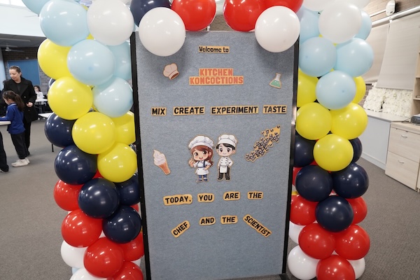 Welcome sign to Kitchen Koncoctions science experiments