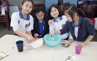 Students eating Popping Pearls